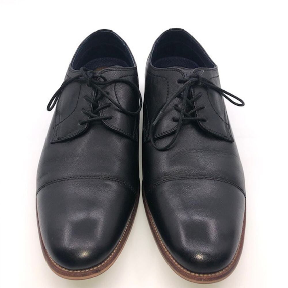 Florsheim - Lace Up Black Cap Toe Oxford Size 10.5M - FLEX 14317-001